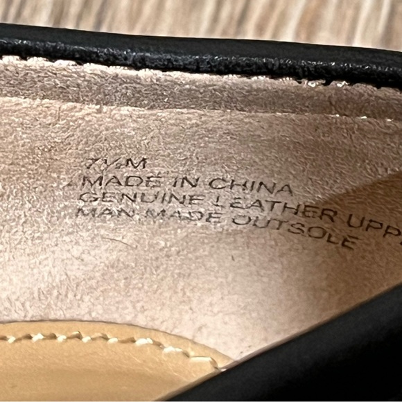 Talbots Black Buckle Leather Loafers - Picture 16 of 16